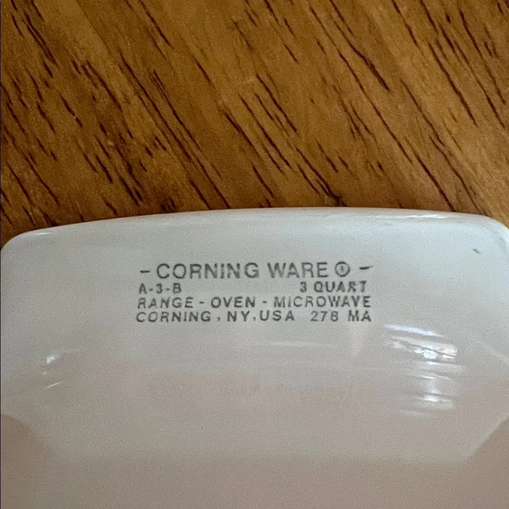 Corning Ware 3 Quart Casserole Dish L'Echalote La Marjolaine  A3B Vintage USA
